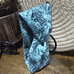 Blue Patterned Stechy Yoga Headband